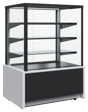 Витрина кондитерская Карбома KC70 VM 0,9-1 Light Техно (9006-9005, черная)