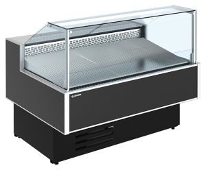 Витрина холодильная Криспи Gamma Quadro SN FISH 1800 LED (с боковинами)