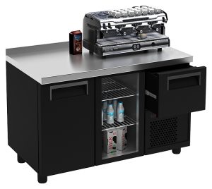 Стол холодильный для кофемашин Карбома T57 M3-1-G 9006-1(2)9 (BAR-360С)