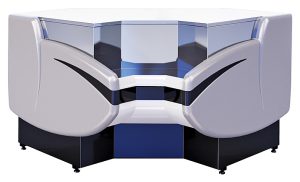 Прилавок кассовый Криспи Gamma-2 KNP IC 90 (с боковинами)